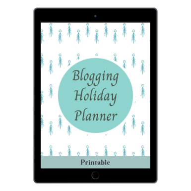 Blogging Holiday Planner by Lisa Sharp