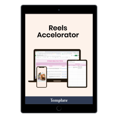 Reels Accelerator Pack: Everything you need to grow with reels this week! 