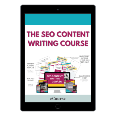 The SEO Content Writing Course